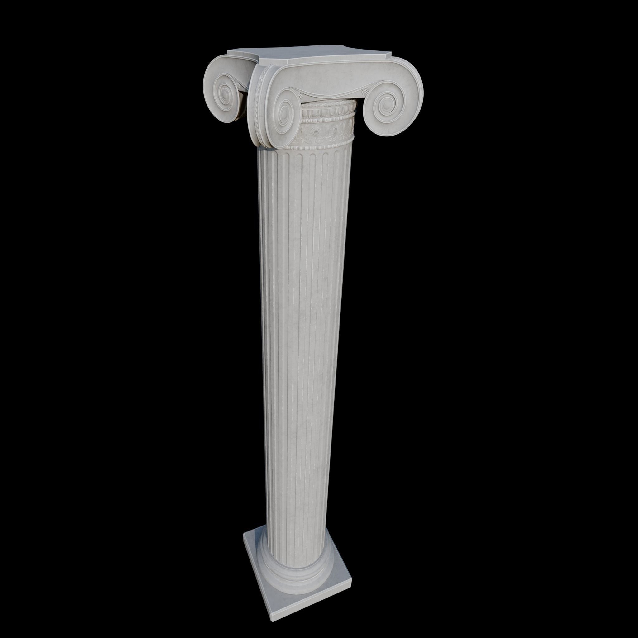 corint column B 3D model_2