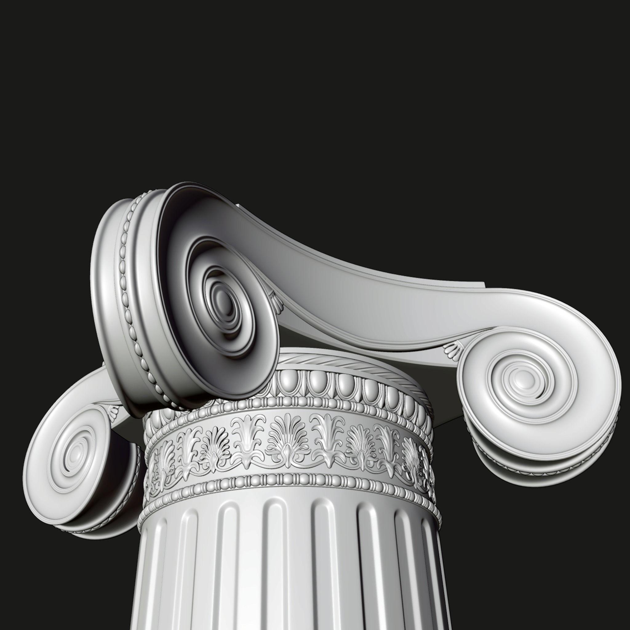 corint column B 3D model_5