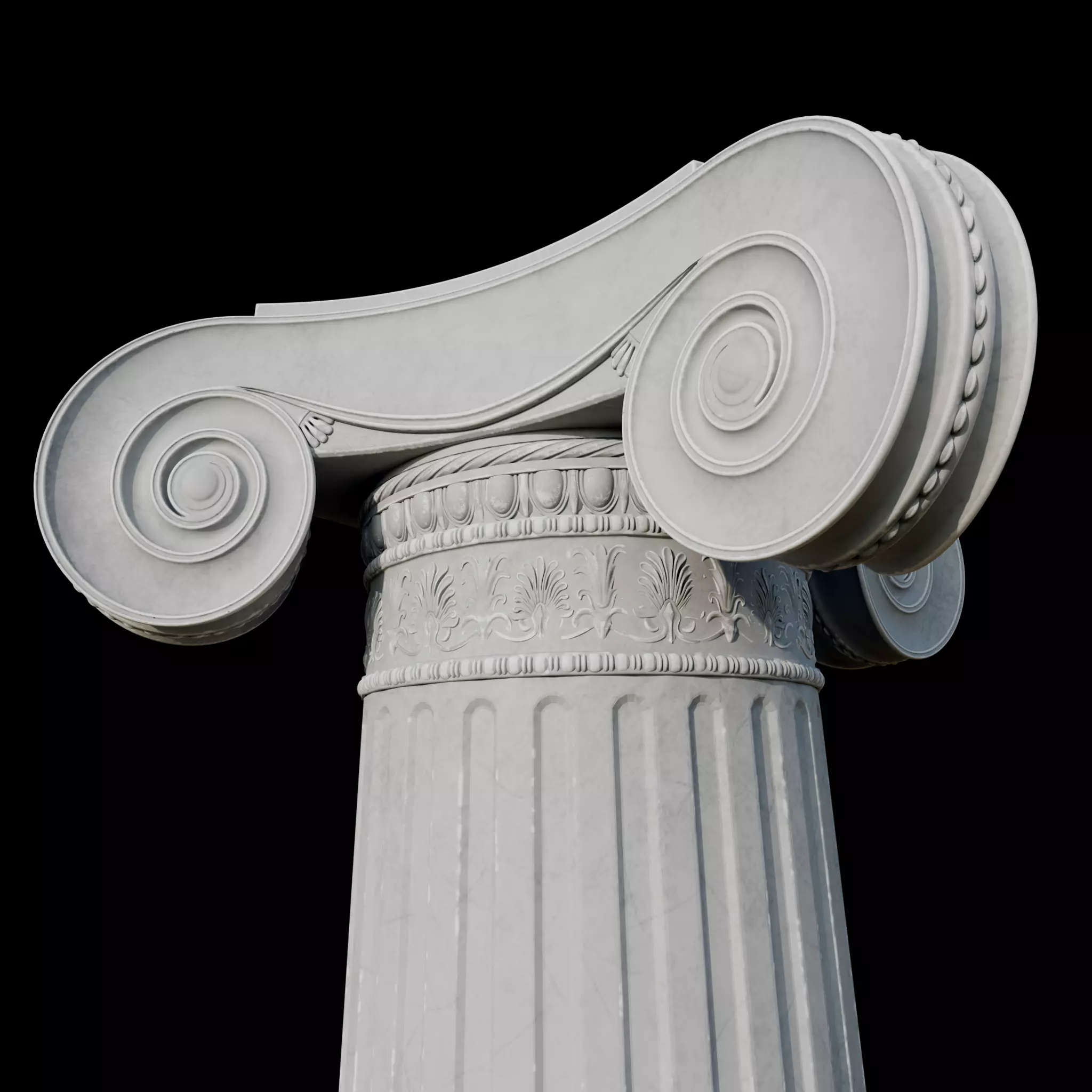 corint column B 3D model_0