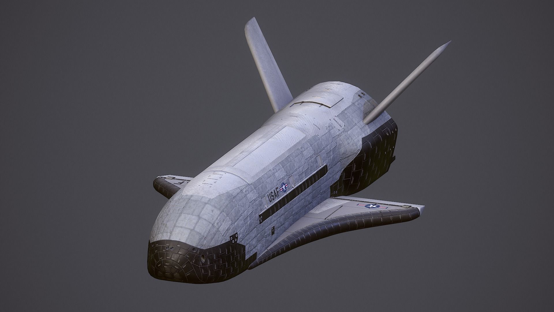 Boeing X-37 Orbital Test Vehicle Low-poly 3D model_16