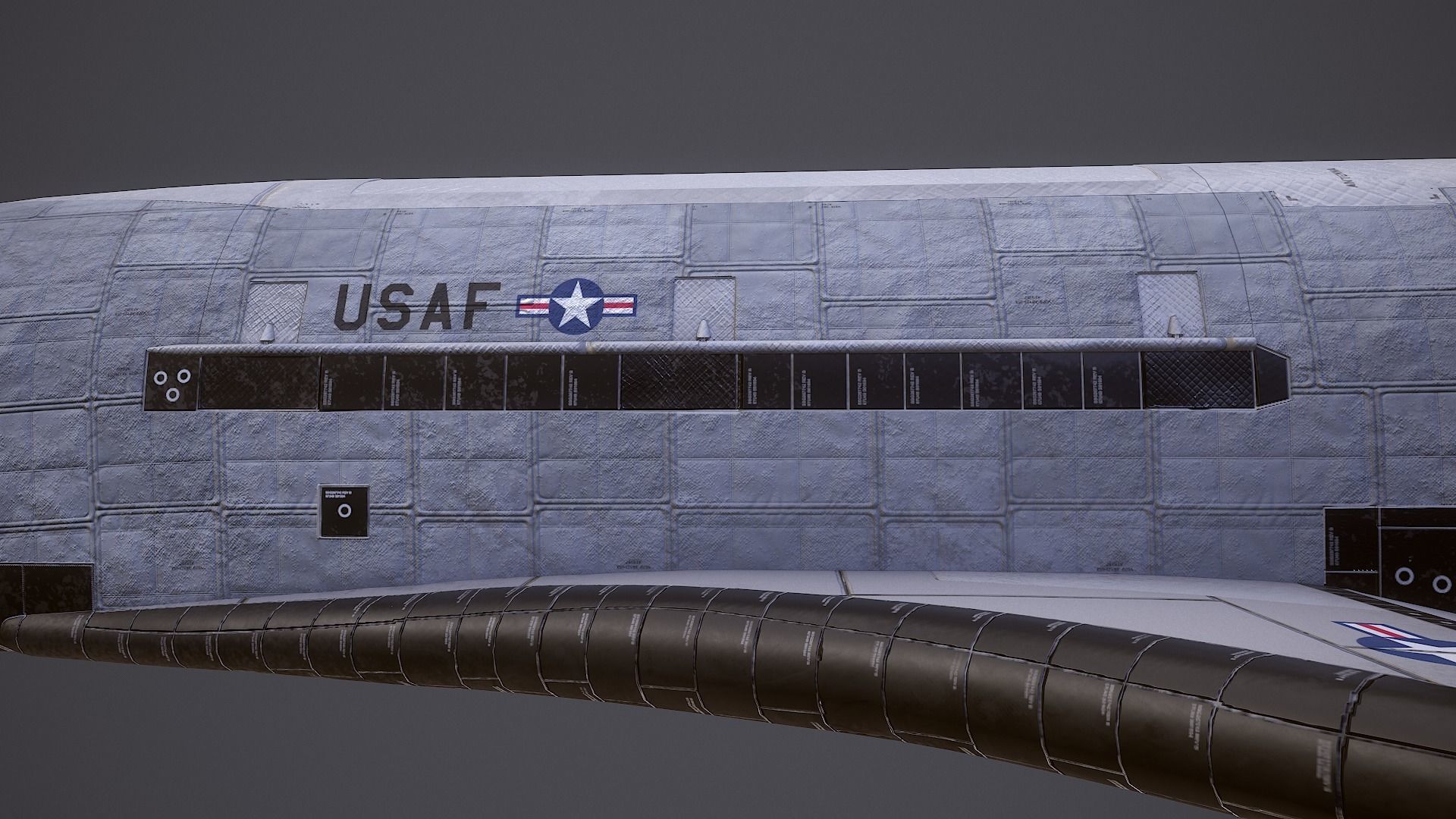 Boeing X-37 Orbital Test Vehicle Low-poly 3D model_12