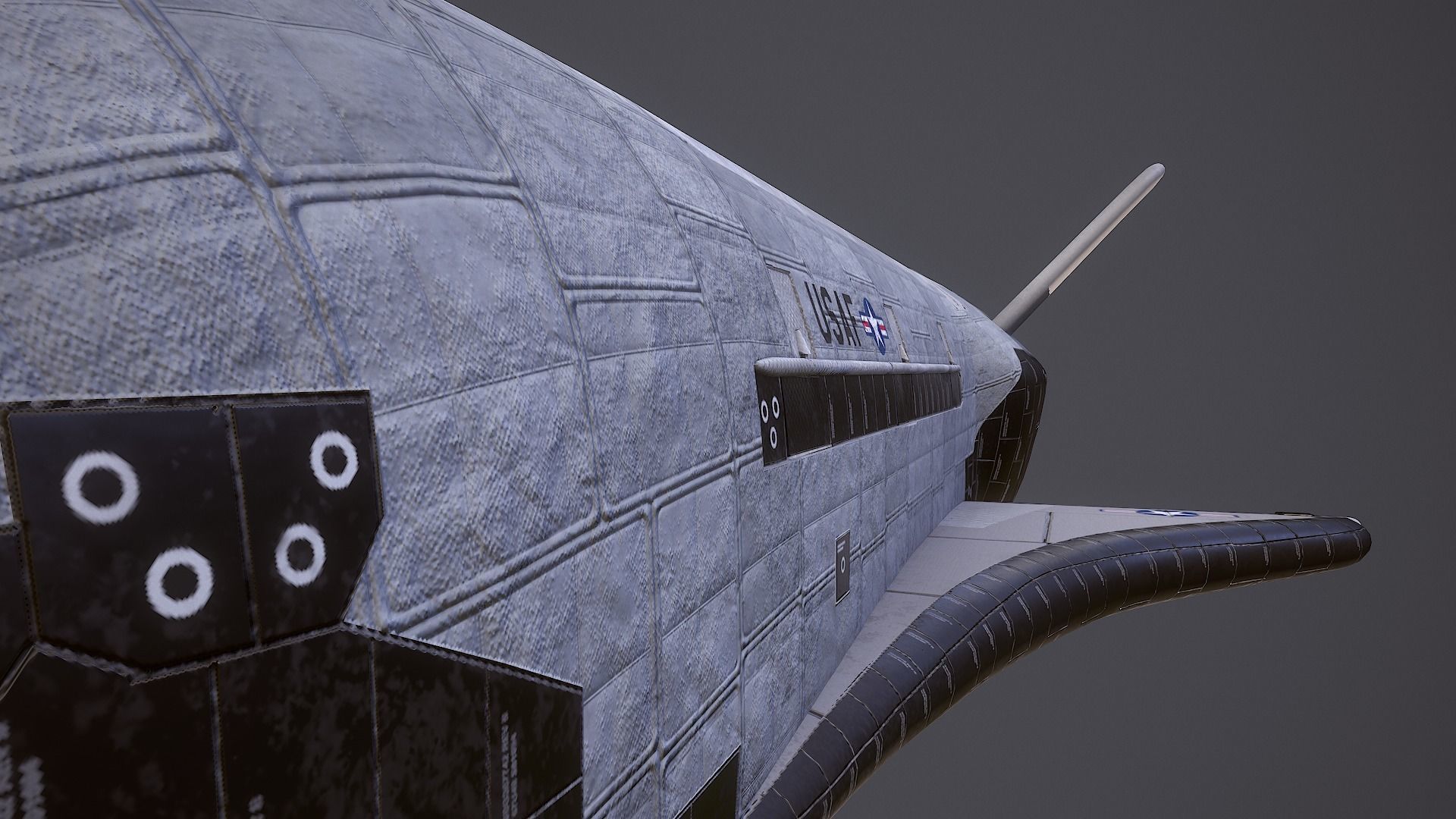 Boeing X-37 Orbital Test Vehicle Low-poly 3D model_10