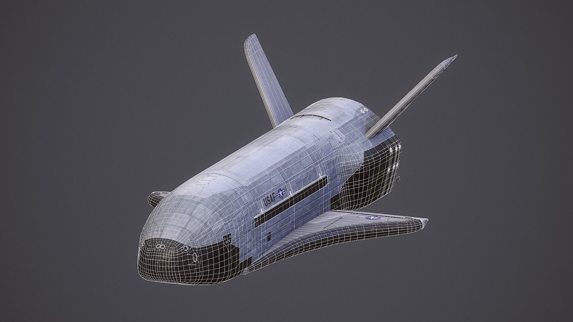 Boeing X-37 Orbital Test Vehicle Low-poly 3D model_17