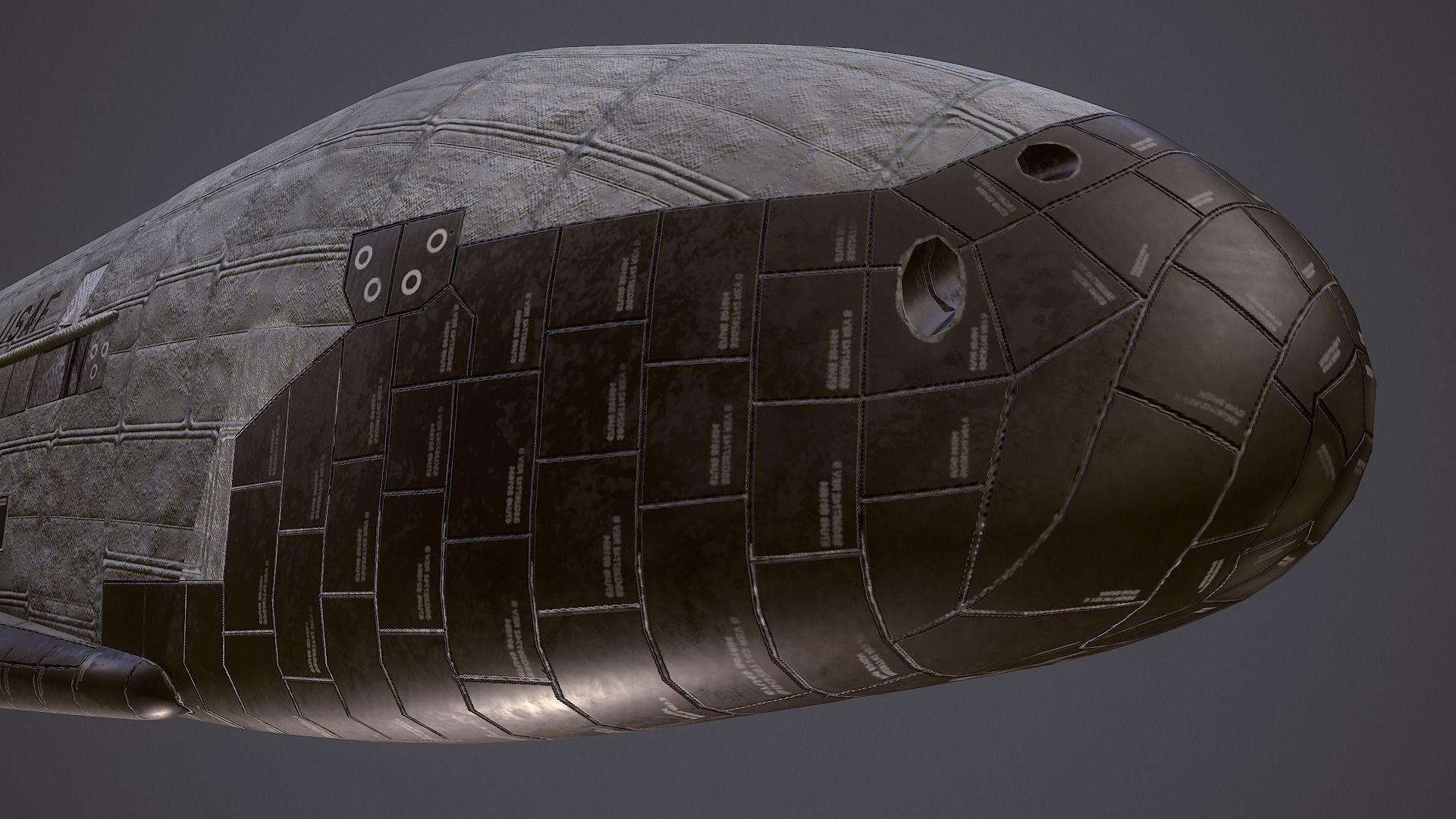 Boeing X-37 Orbital Test Vehicle Low-poly 3D model_11