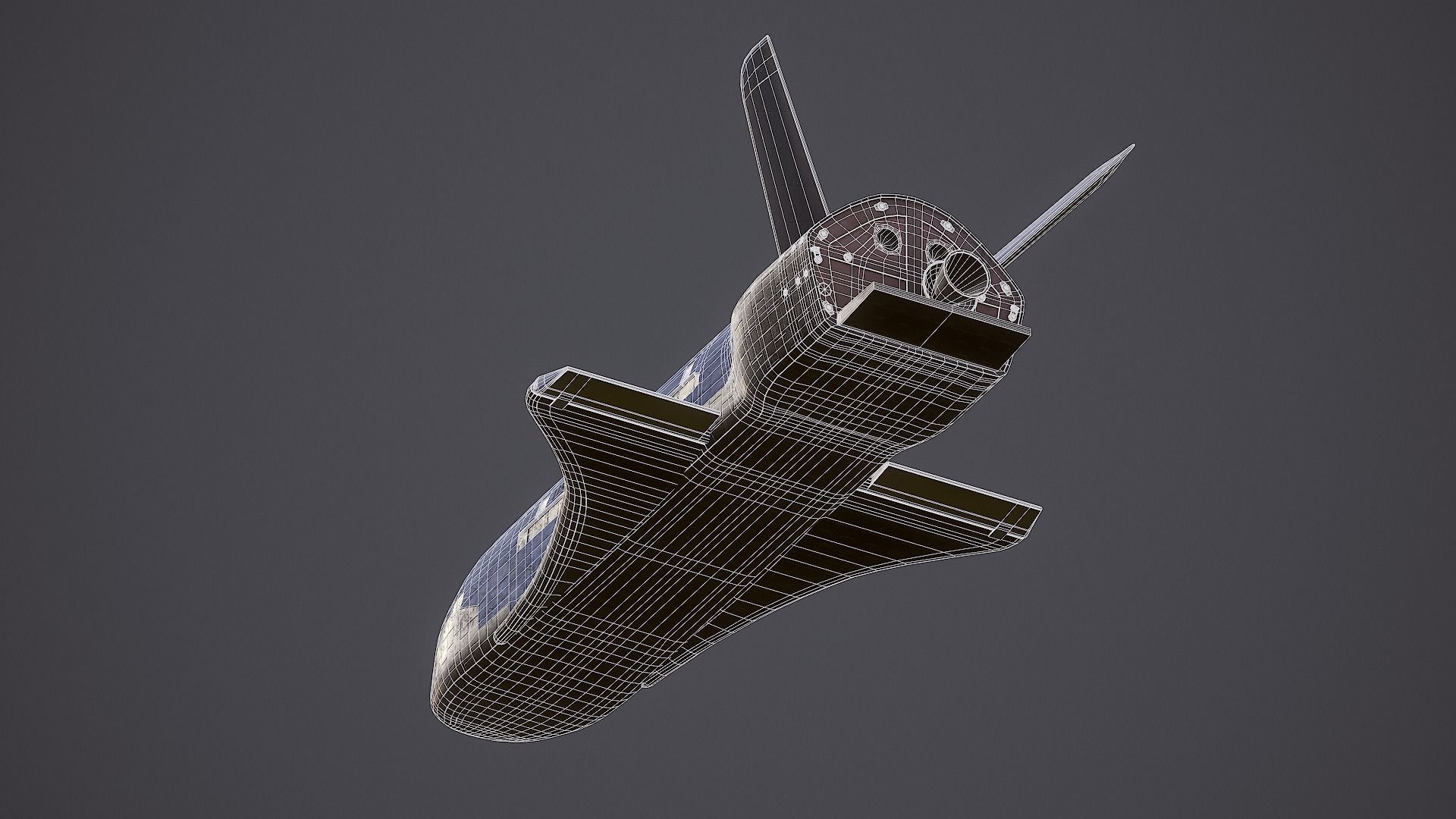 Boeing X-37 Orbital Test Vehicle Low-poly 3D model_15