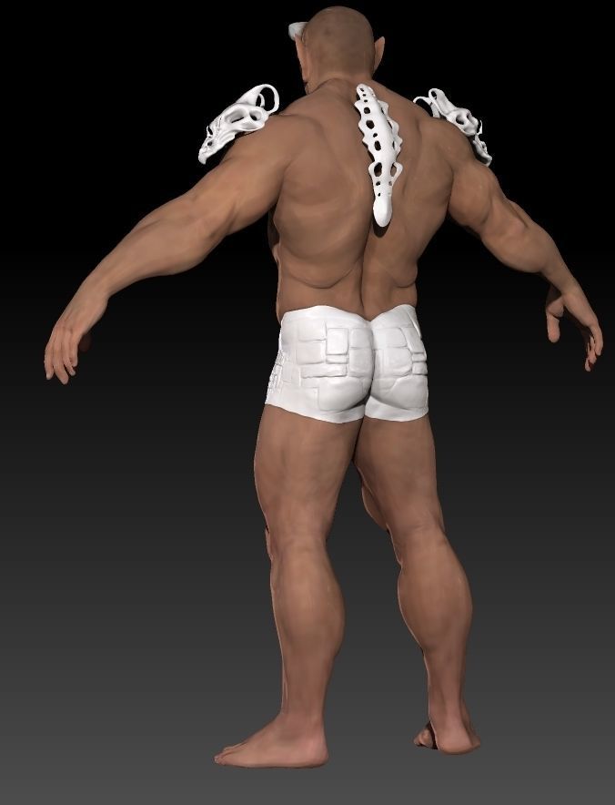 Rhino Horn Man 3D model_1