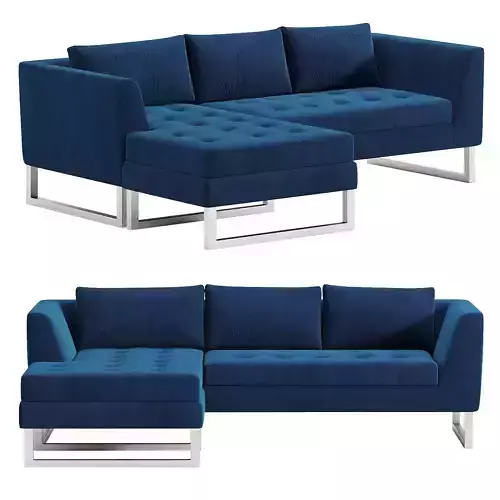 Sectional Sofa Matthew Dark Blue 