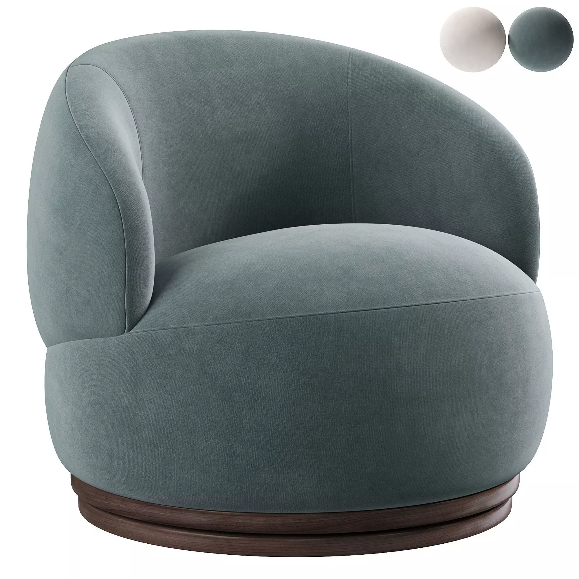 Orbit occasional chair limestone 3D model