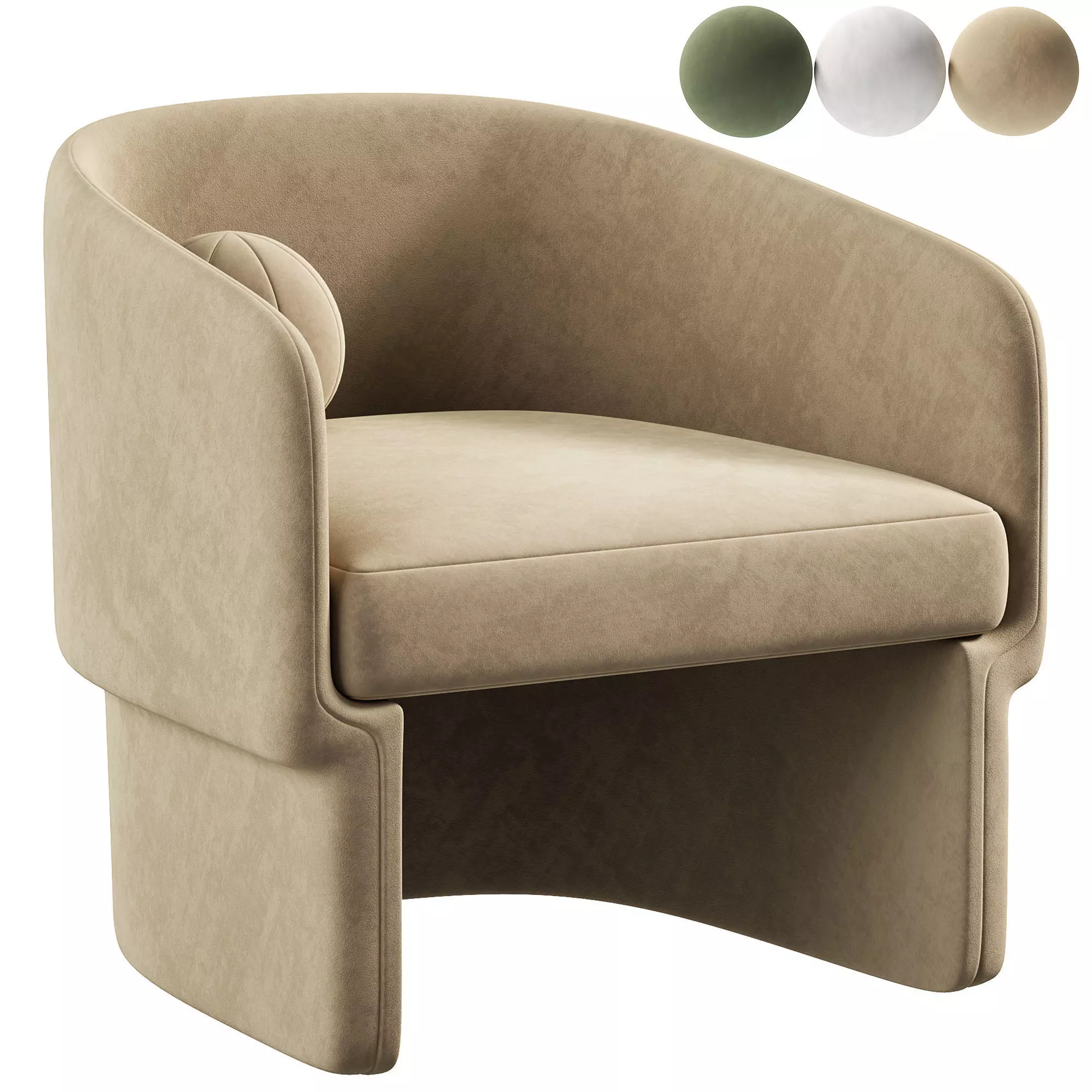 Clementine Occasional Chair 3D model