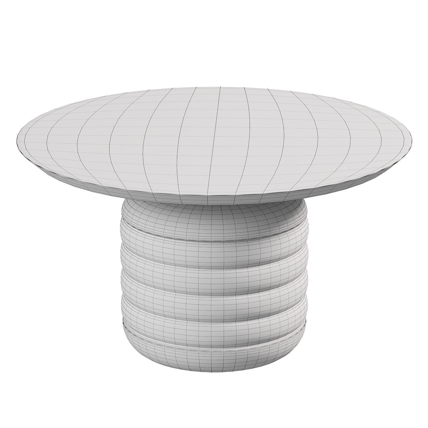 Jean Marble Round Side Table 3D model_2