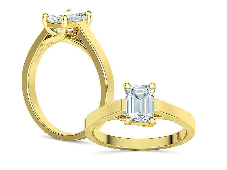 Trellis Engagement Ring 1 Carat Emerald Gem 2 RINGS COLLECTION _9