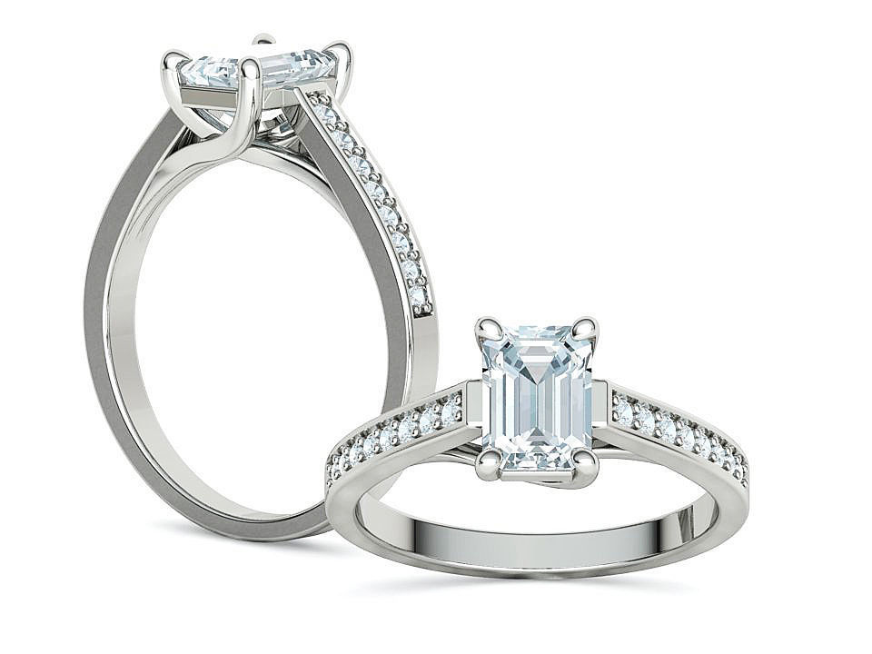 Trellis Engagement Ring 1 Carat Emerald Gem 2 RINGS COLLECTION _26