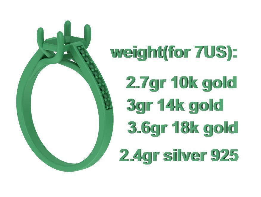 Trellis Engagement Ring 1 Carat Emerald Gem 2 RINGS COLLECTION _33