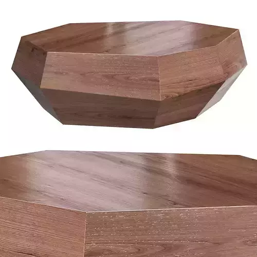 Three Rocks Low Coffee Table Walnut