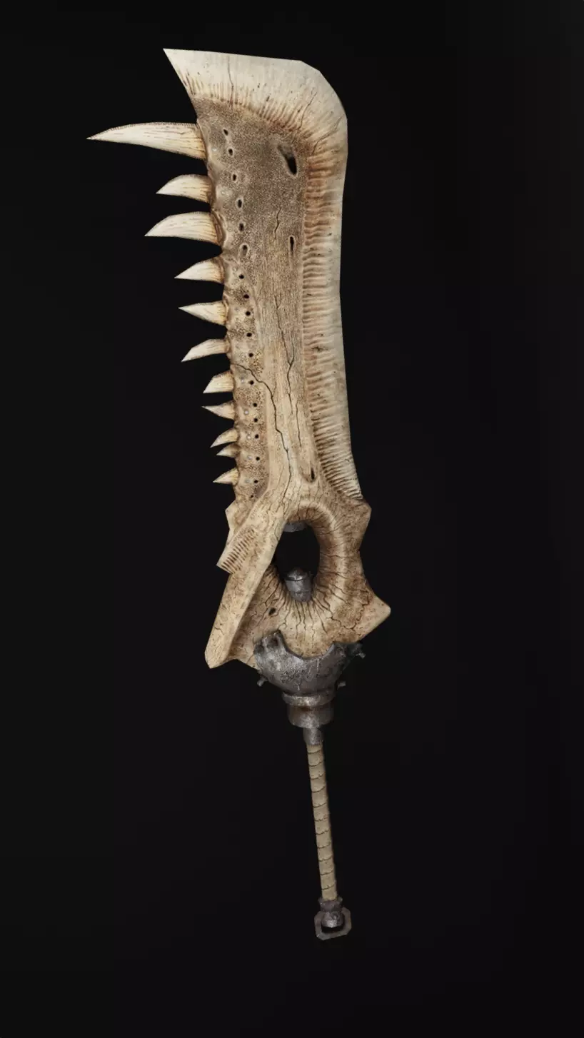 MONSTER HUNTER COSPLAY LIFE SIZE BONE GREATSWORD PROP REPLICA 3D print model_0