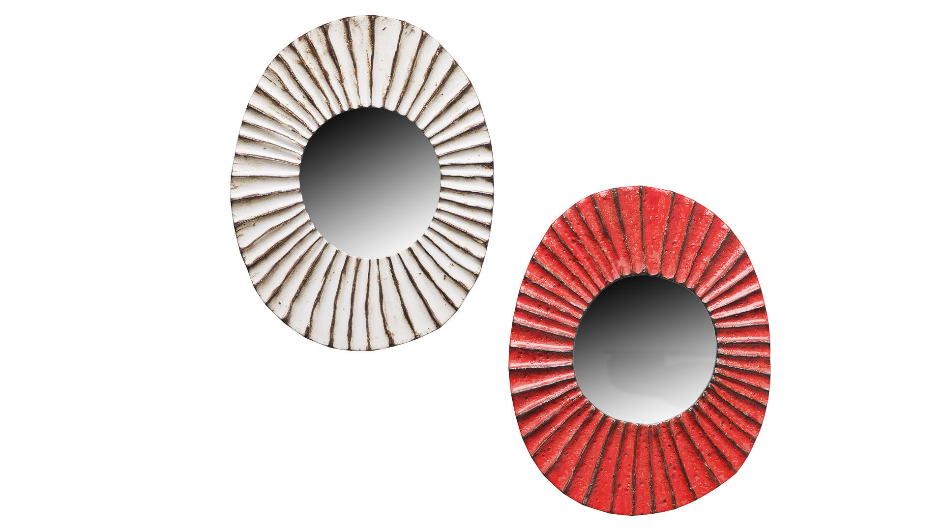 Melissa Oval Mirror Set Low-poly 3D model_1