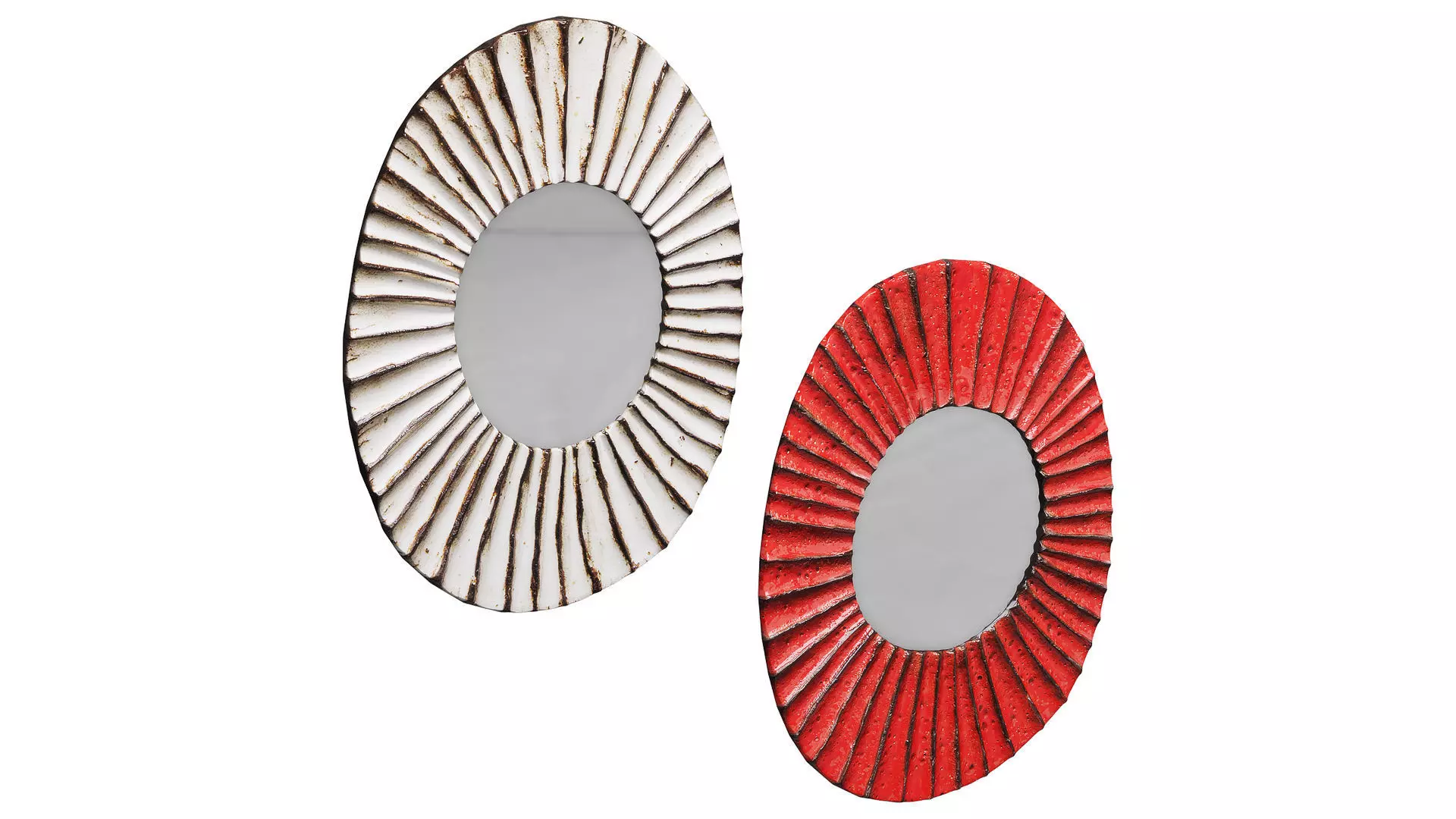Melissa Oval Mirror Set Low-poly 3D model_0