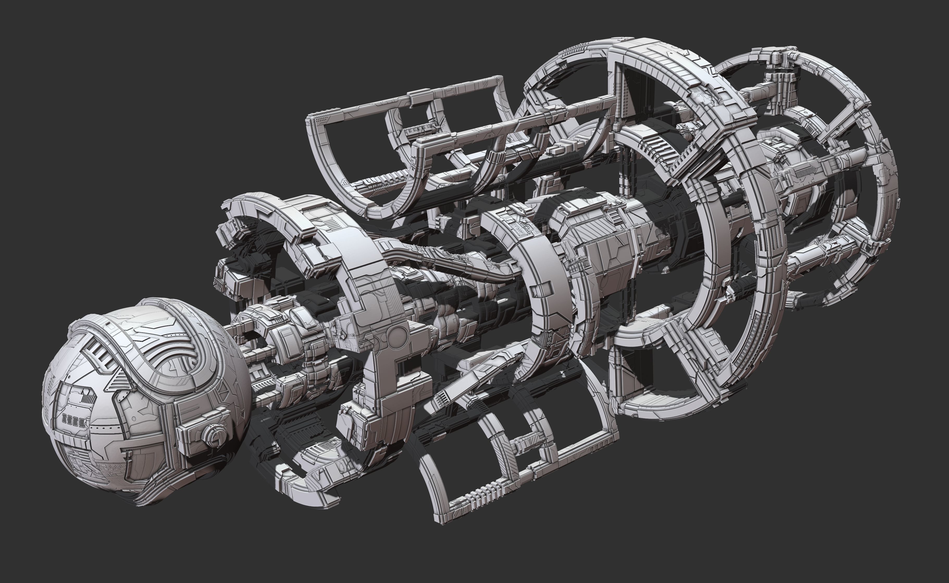space equipment node 00220 3D model_2