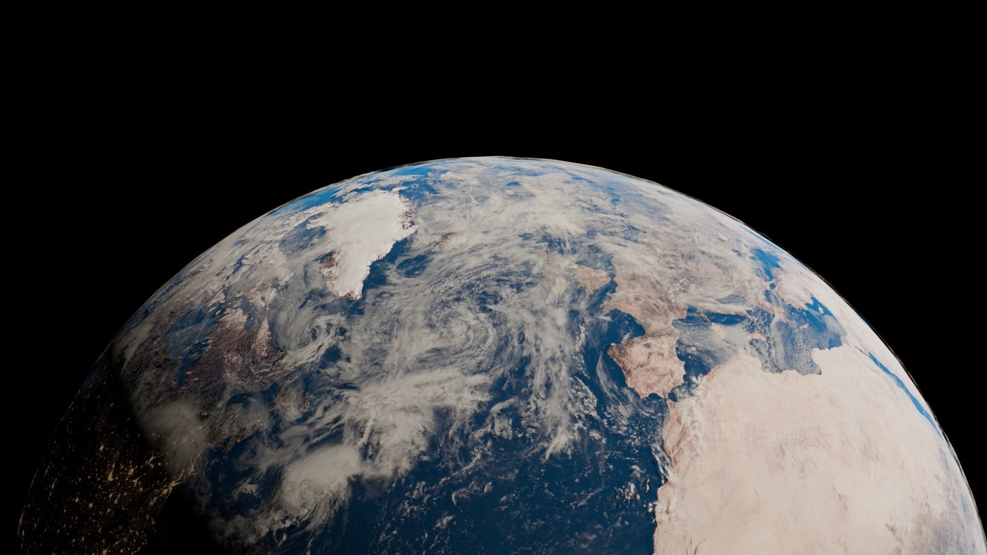 Realistic Earth 6K textures Low-poly 3D model_1