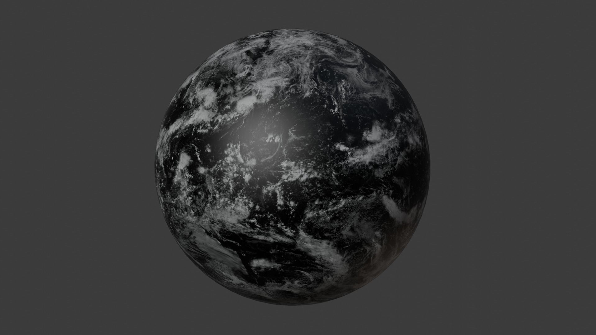 Realistic Earth 6K textures Low-poly 3D model_3