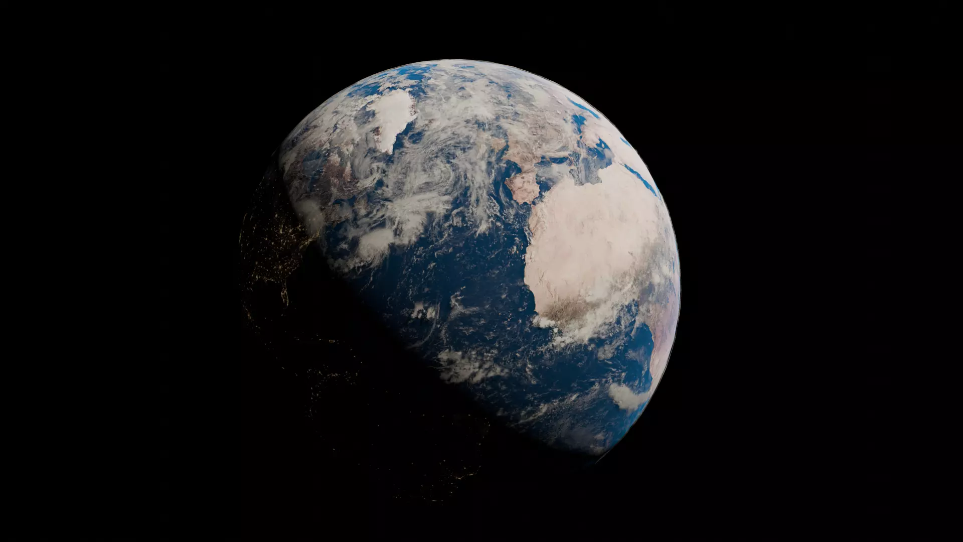 Realistic Earth 6K textures Low-poly 3D model_0