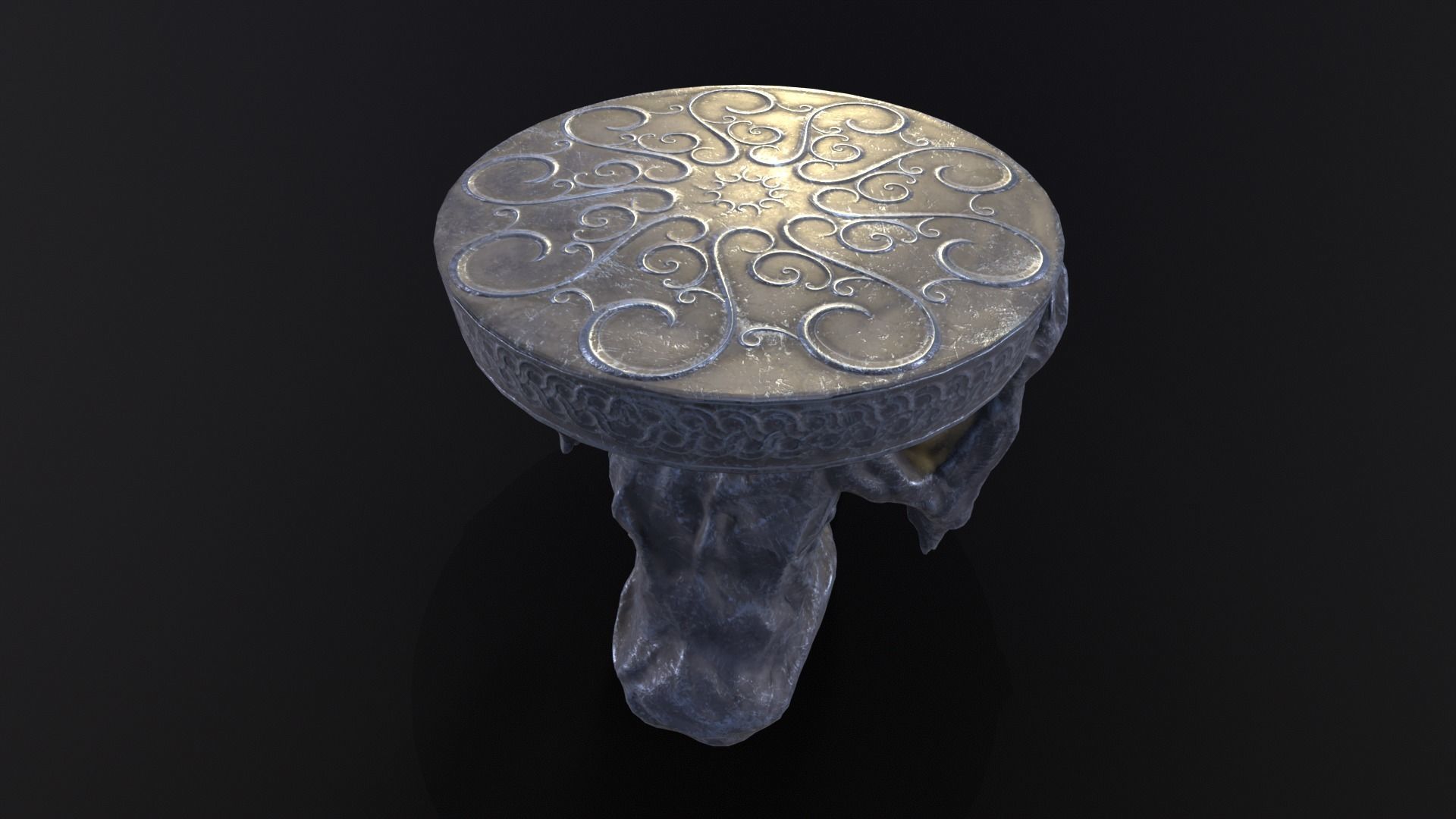 Dark Reaper Table Low-poly 3D model_24