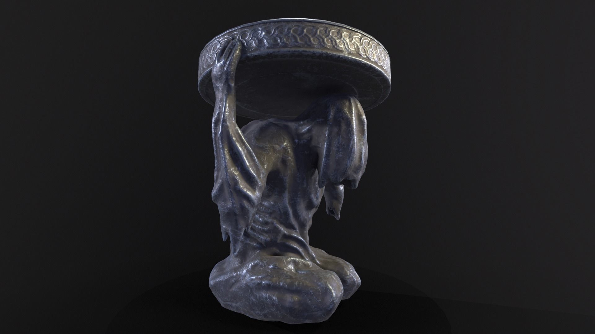 Dark Reaper Table Low-poly 3D model_6