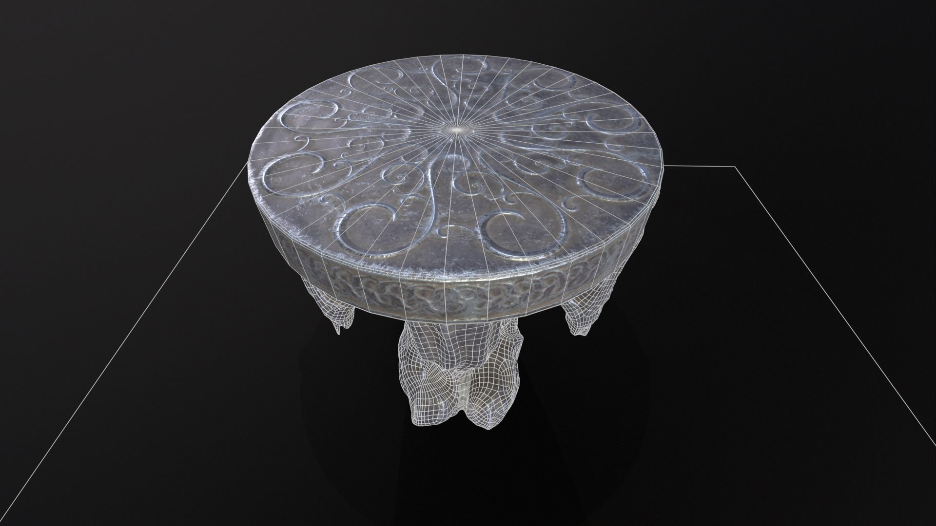 Dark Reaper Table Low-poly 3D model_23