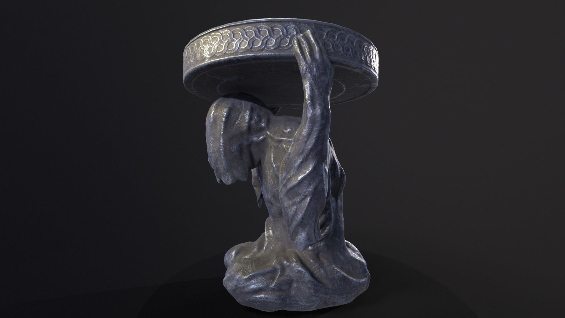 Dark Reaper Table Low-poly 3D model_16