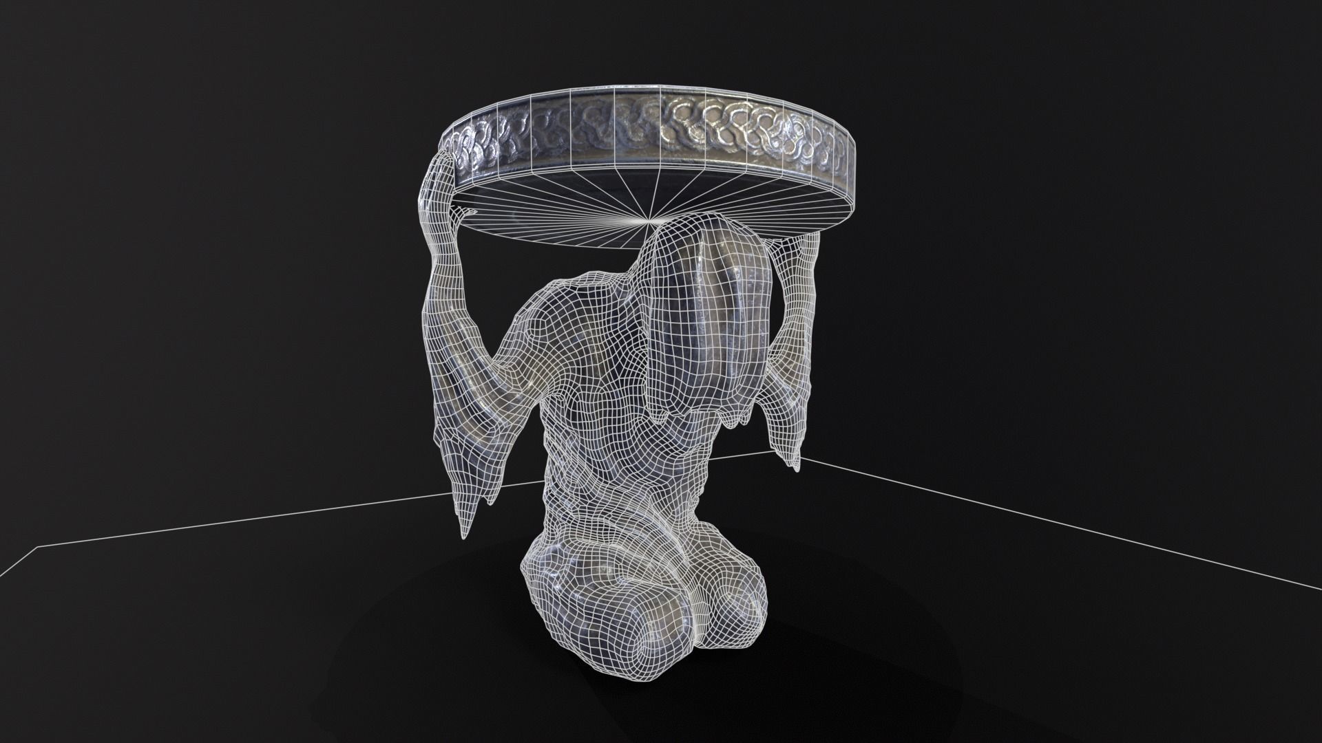 Dark Reaper Table Low-poly 3D model_3