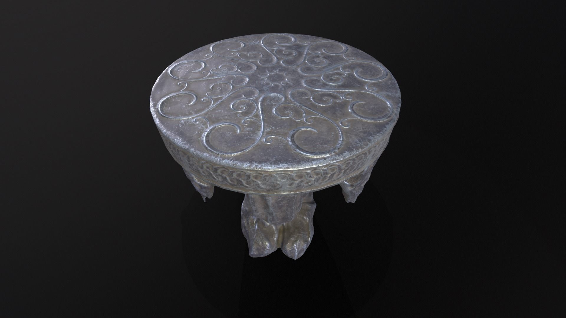 Dark Reaper Table Low-poly 3D model_22