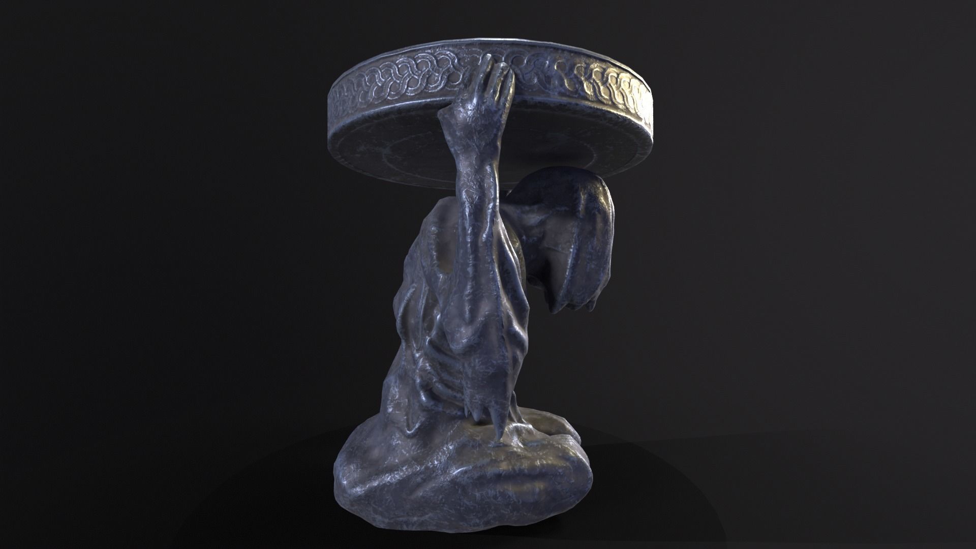 Dark Reaper Table Low-poly 3D model_8