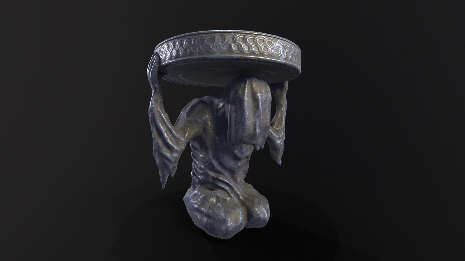 Dark Reaper Table Low-poly 3D model_2