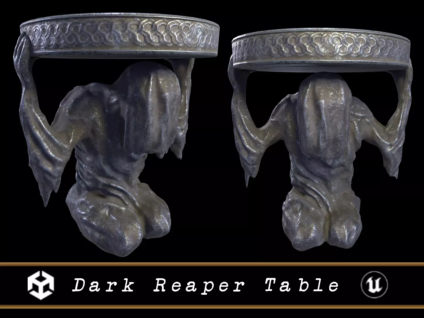 Dark Reaper Table Low-poly 3D model_0