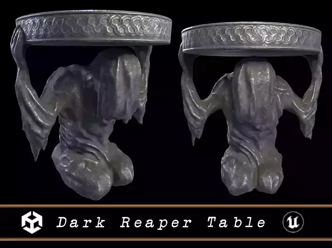 Dark Reaper Table  Low-poly 3D model