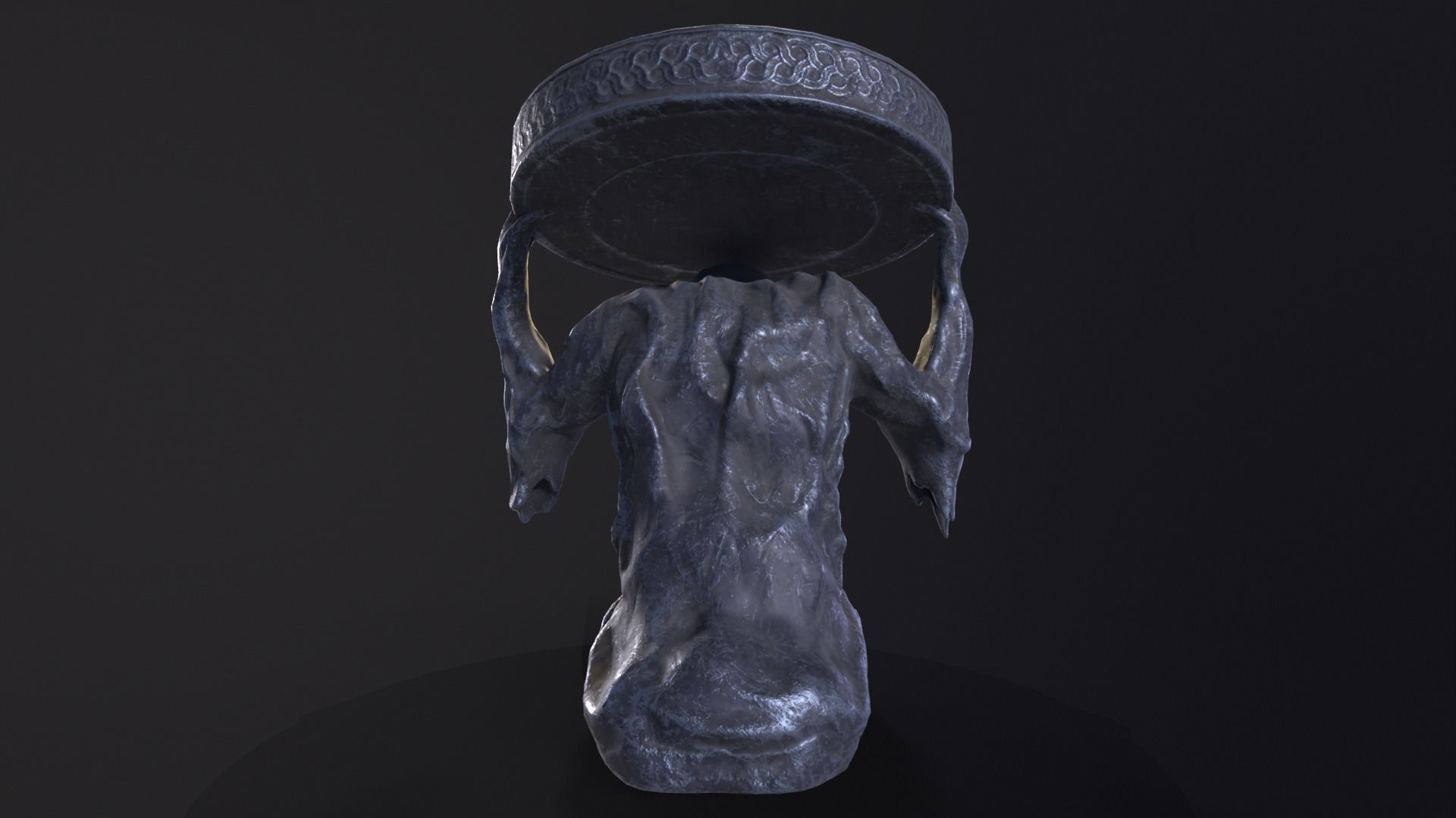 Dark Reaper Table Low-poly 3D model_12