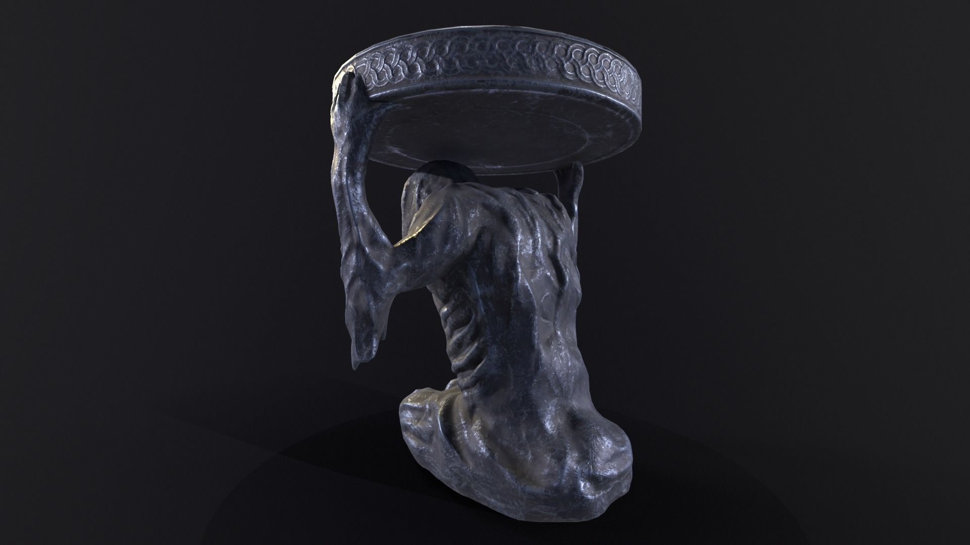 Dark Reaper Table Low-poly 3D model_14