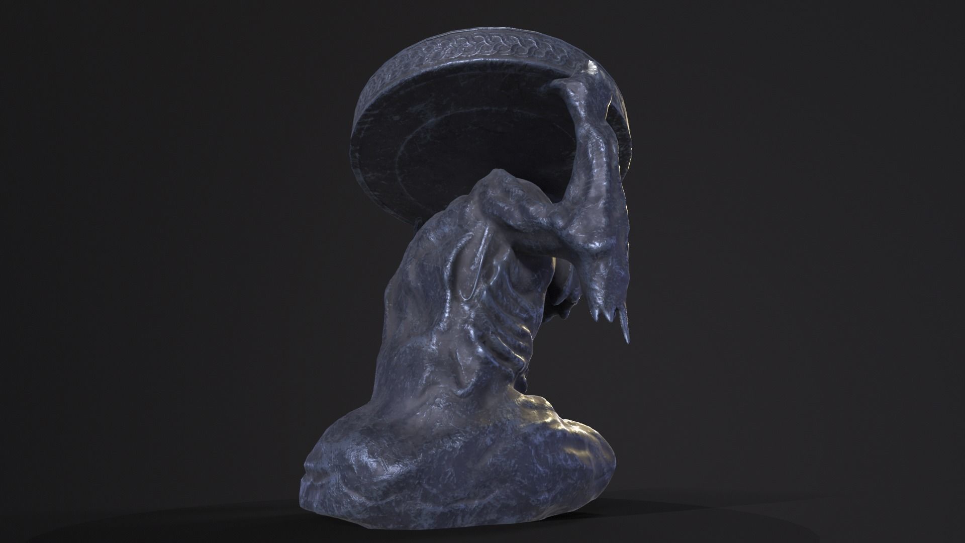 Dark Reaper Table Low-poly 3D model_10