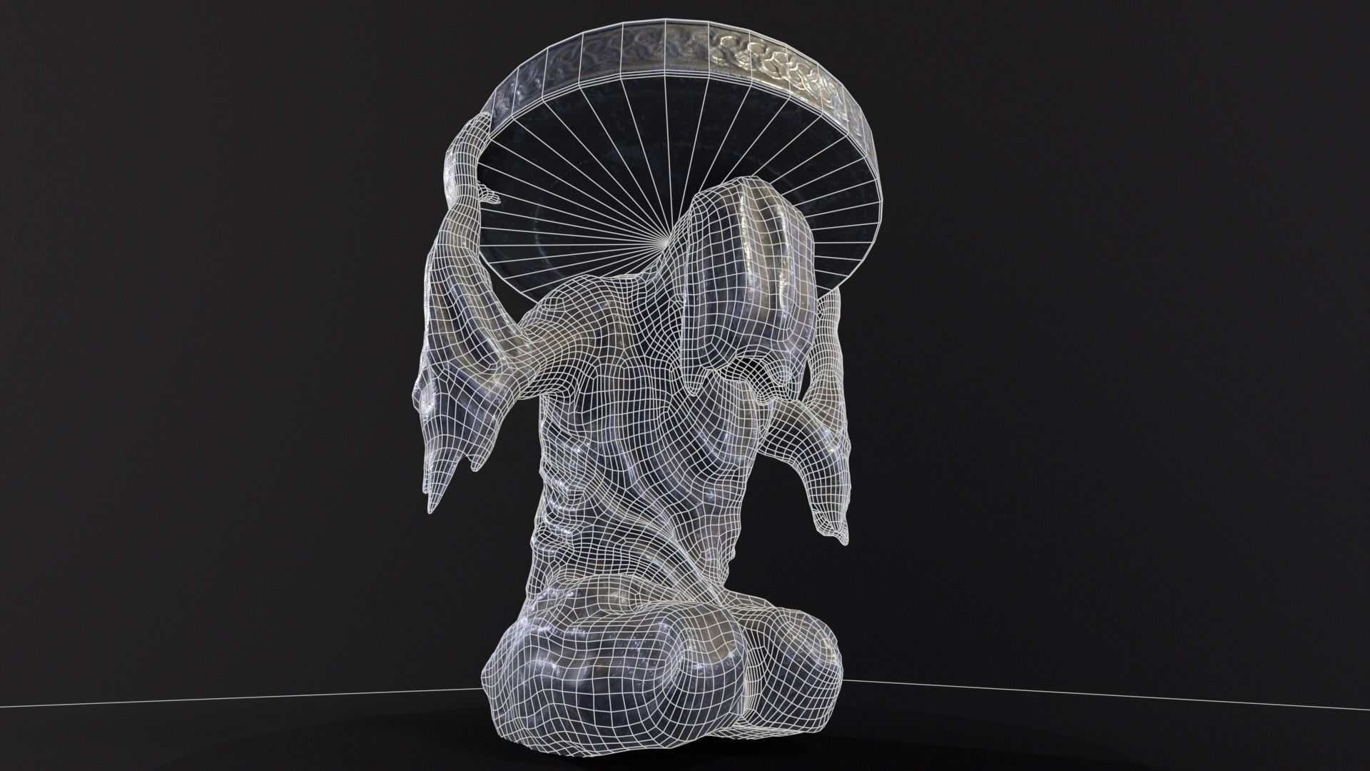 Dark Reaper Table Low-poly 3D model_5