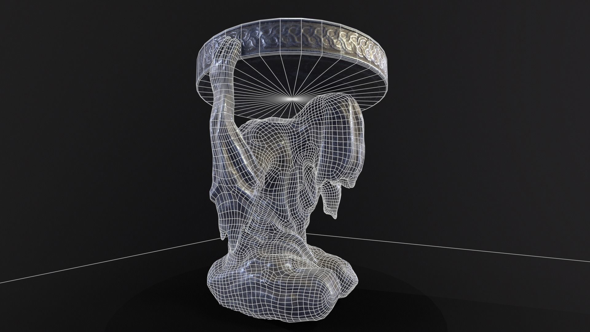 Dark Reaper Table Low-poly 3D model_7