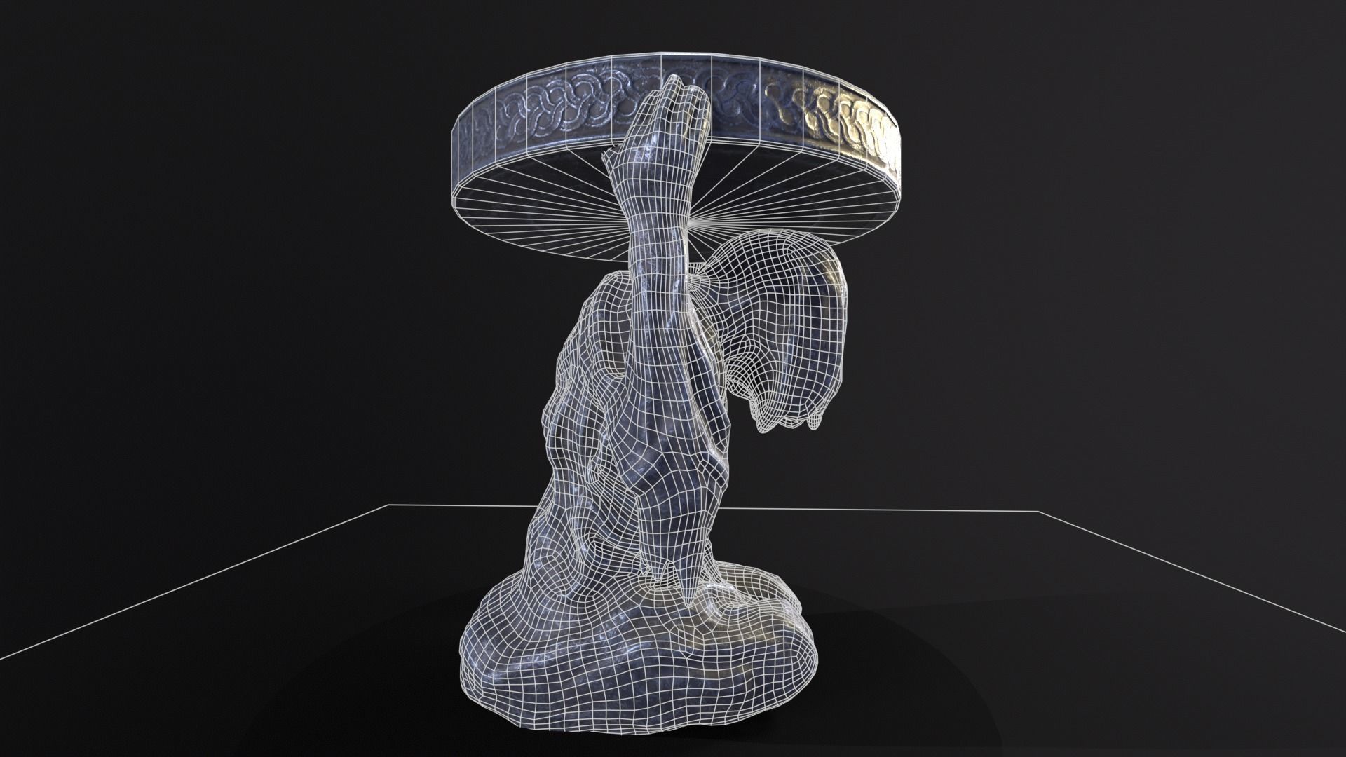 Dark Reaper Table Low-poly 3D model_9