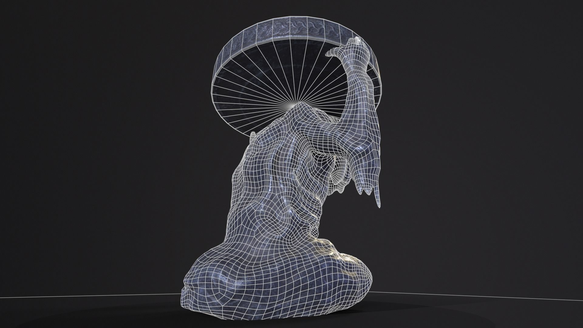 Dark Reaper Table Low-poly 3D model_11