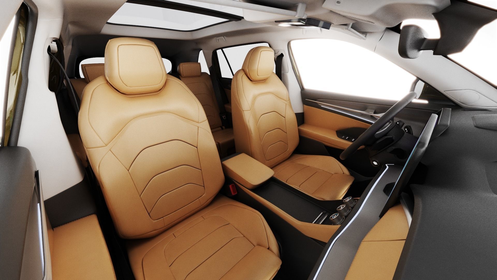 Skoda Kodiaq 2024 with interior 3D model_14