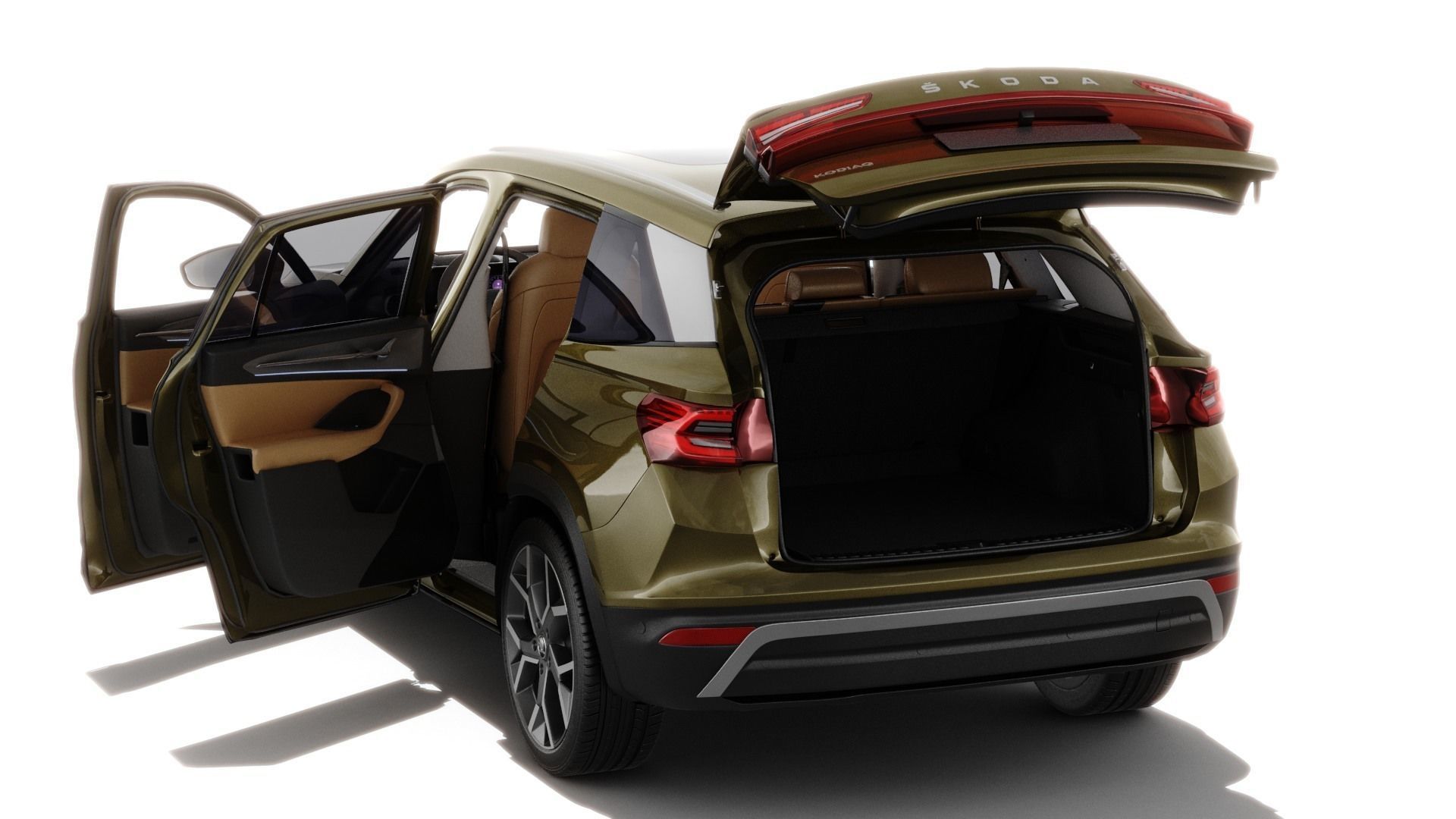 Skoda Kodiaq 2024 with interior 3D model_12