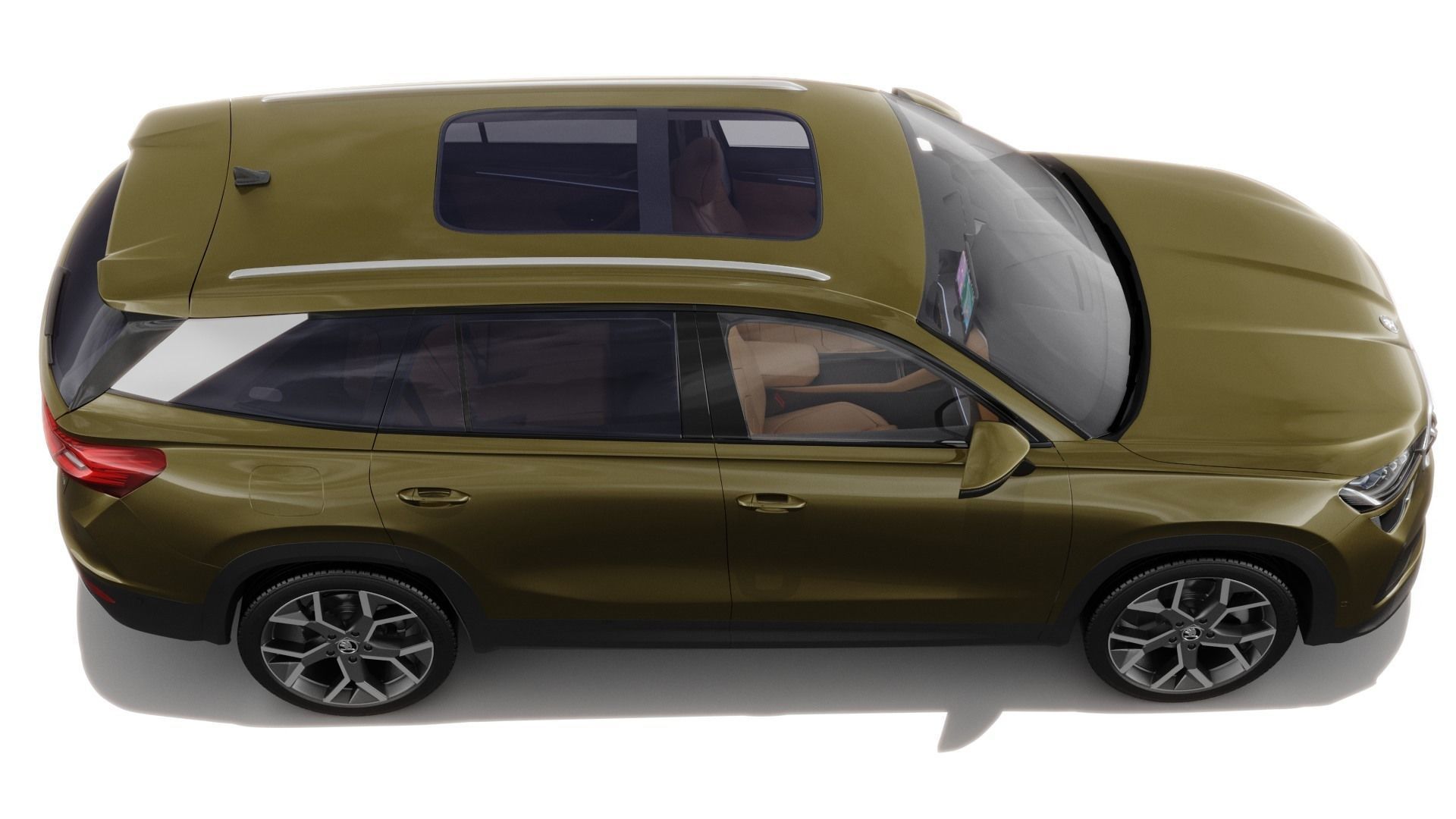 Skoda Kodiaq 2024 with interior 3D model_7