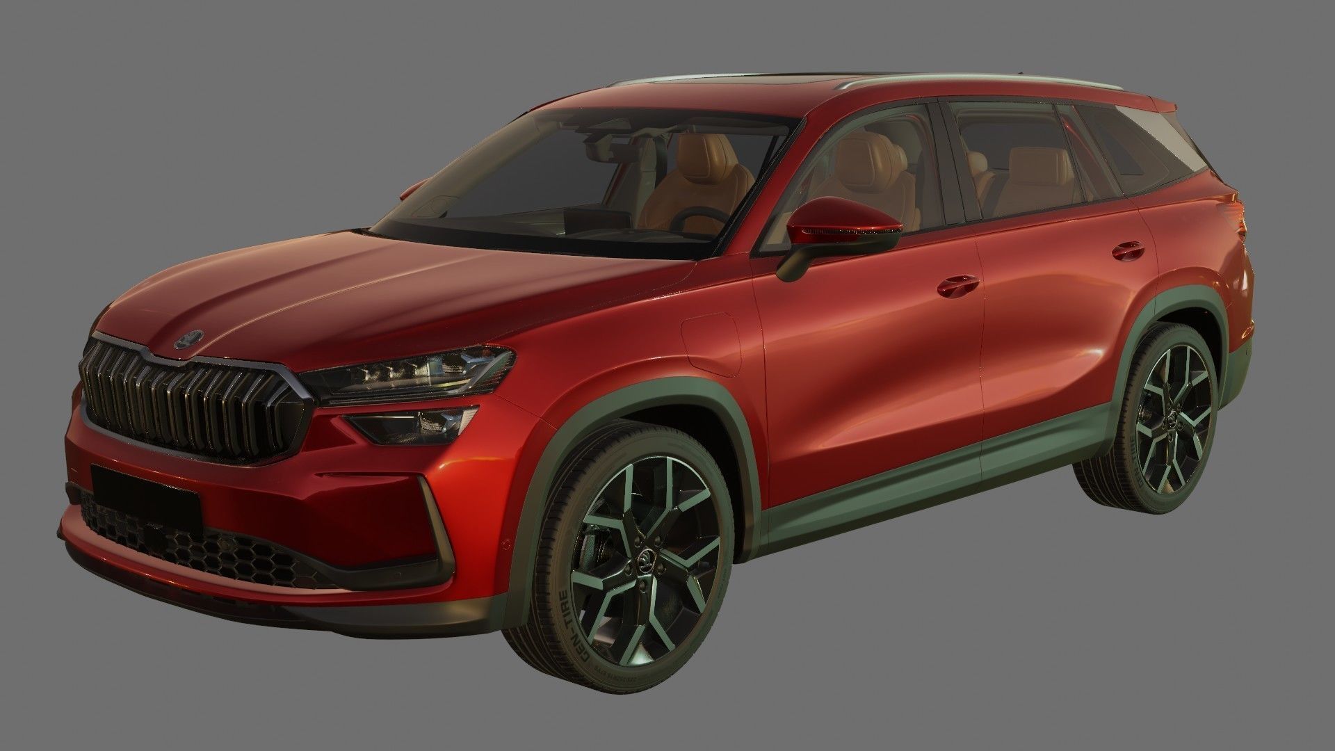 Skoda Kodiaq 2024 with interior 3D model_18