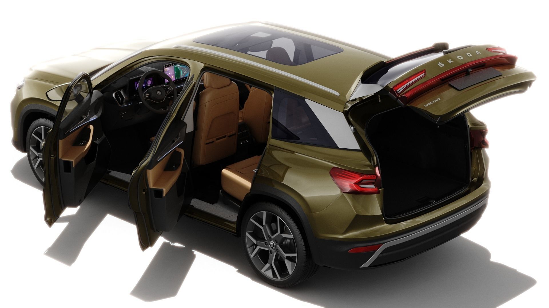 Skoda Kodiaq 2024 with interior 3D model_2