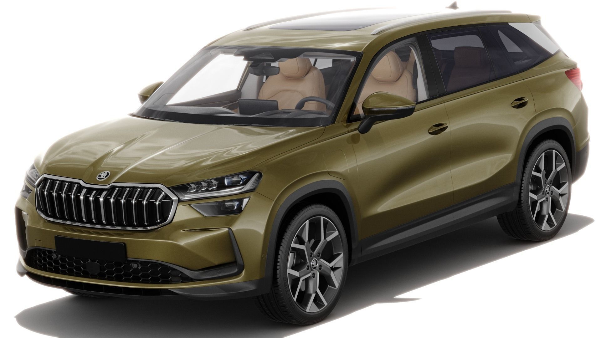 Skoda Kodiaq 2024 with interior 3D model_1