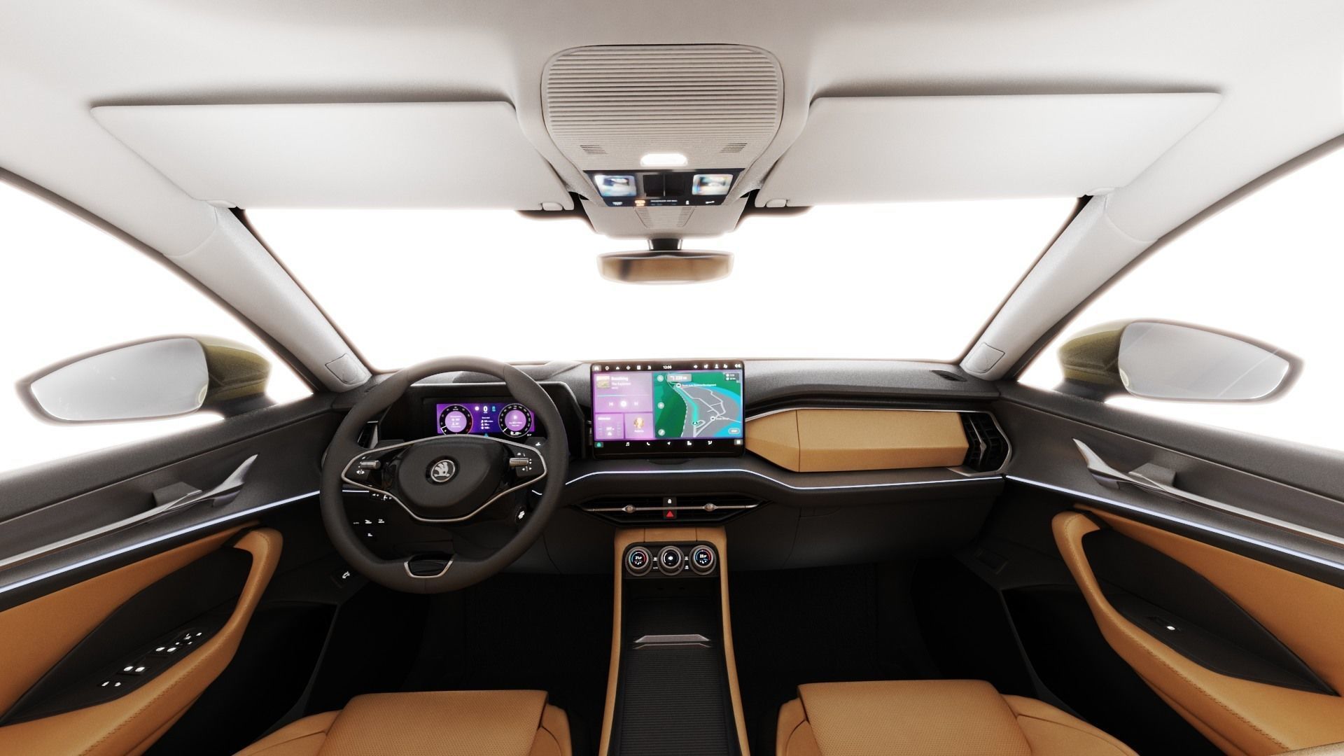 Skoda Kodiaq 2024 with interior 3D model_16