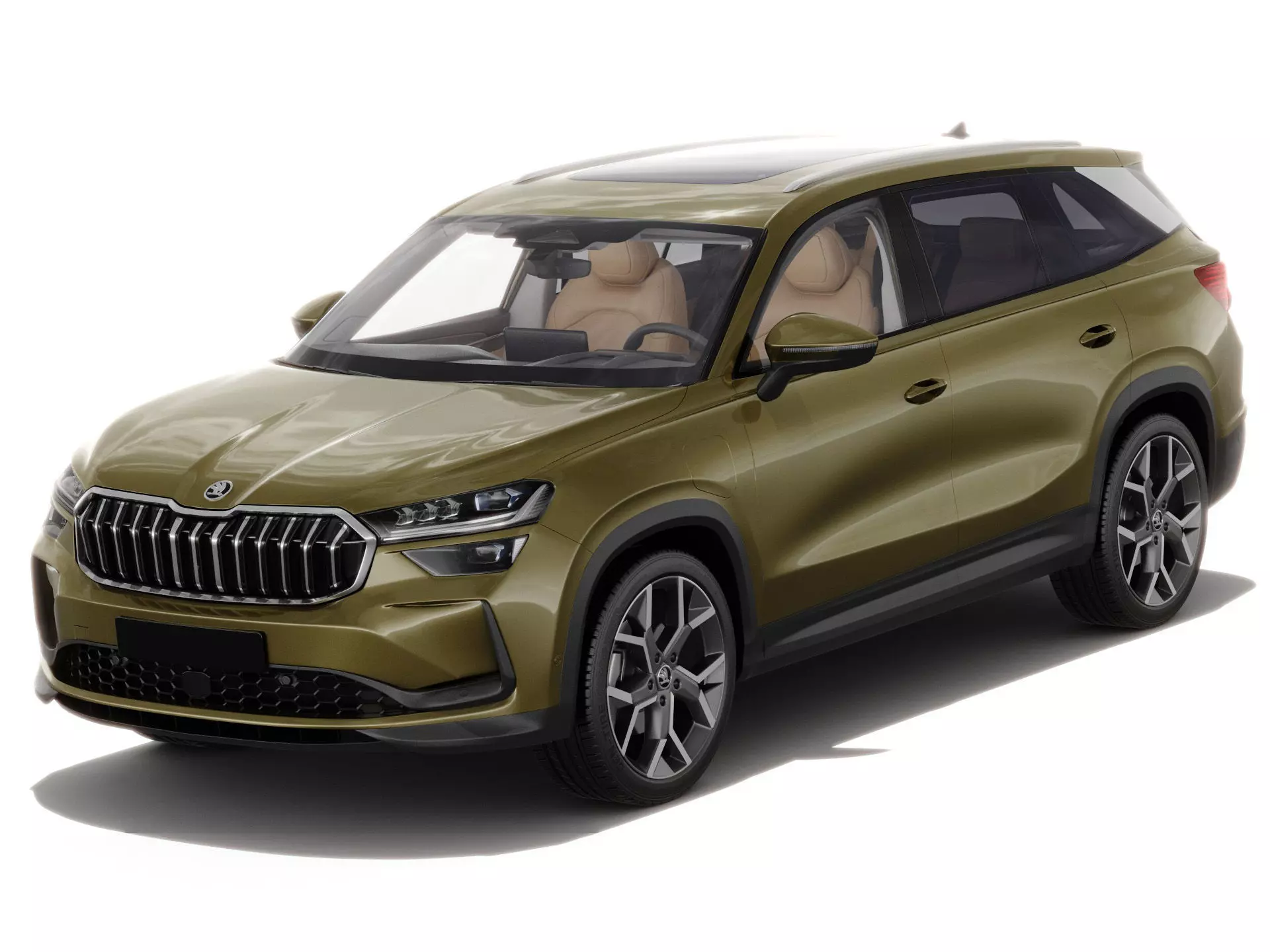 Skoda Kodiaq 2024 with interior 3D model_0
